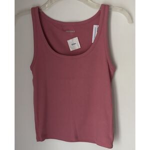 Old Navy Dusty Rose Sleeveless Ribbed Crop Women's Size M Tank Top NWT #5